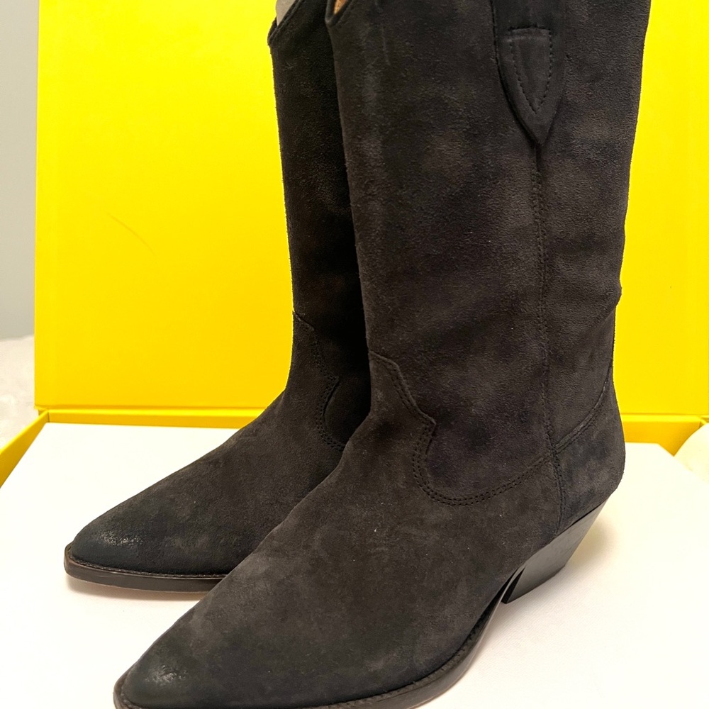 Isabel Marant Suede Cowboy Boots